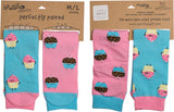 Late Night Snacks: Cupcakes  Perfectly Paired Unisex Socks