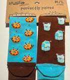 Late Night Snacks: Milk and Cookies Unisex Socks