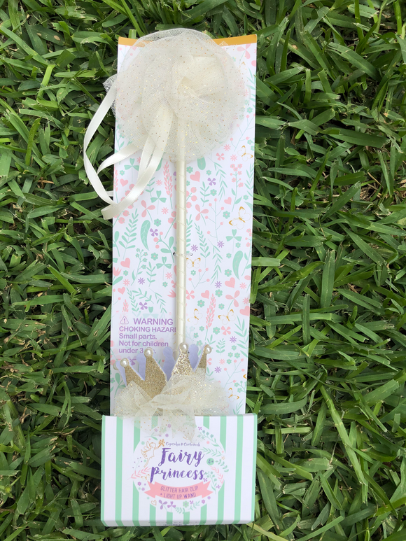 Childrens: Fairytale Princess light up wand and crown