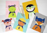 Paint by Number: Fiona Frog Super Hero Pink Picasso