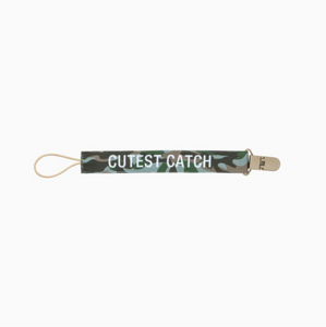 "CUTEST CATCH" - Camo Pacifier Clip