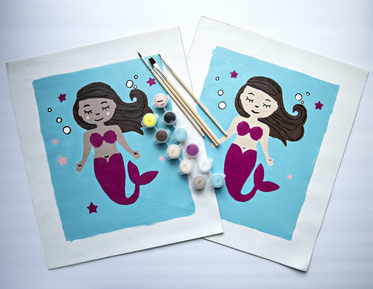 Mako Mermaid Characters Paint By Numbers 