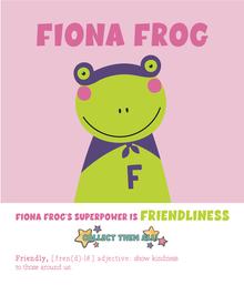 Paint by Number: Fiona Frog Super Hero Pink Picasso
