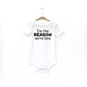 Baby Onesi: I’m The Reason We’re Late