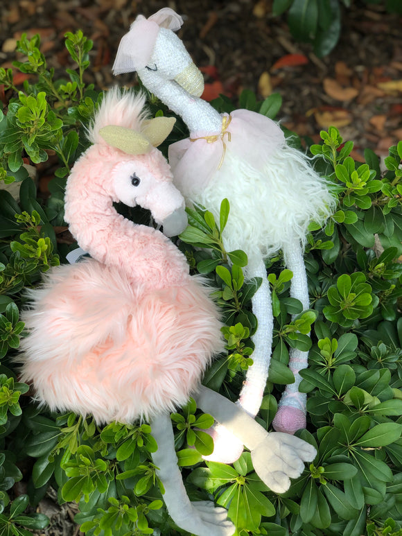 Plush : White Swan With Gold Crown Tulle And Feathers Ballet Mud Pie