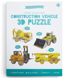 Make Your Own Construction Vehicle 3D Puzzle