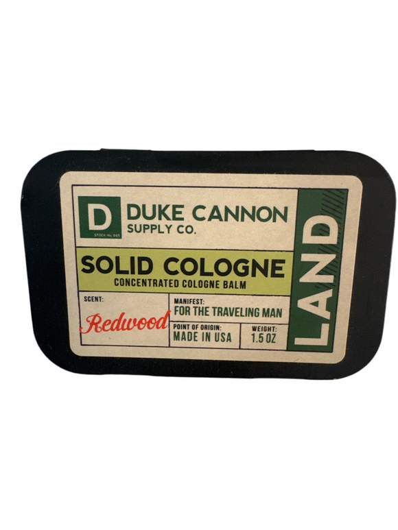 Redwood Land scented solid concentrated cologne travel balm