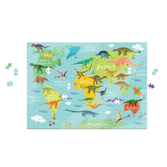 500 Piece When Dinosaurs Roamed the Earth Game and Puzzle & Activity Set