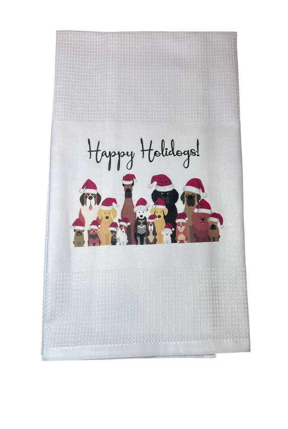 Tea Towels: Happy Holidogs