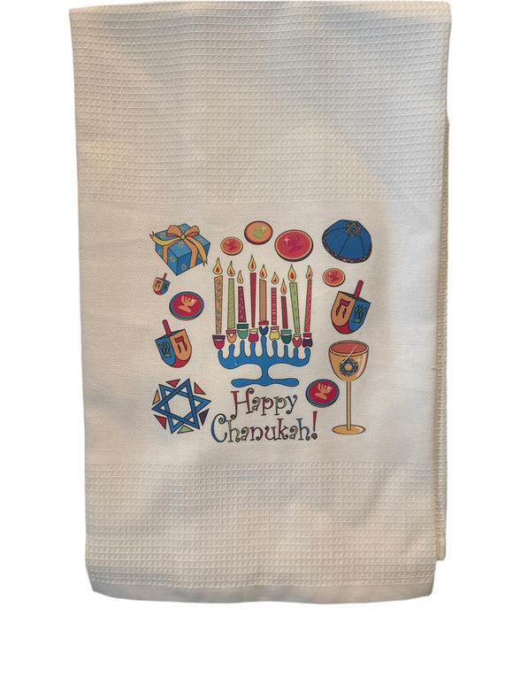 Tea Towel:Happy Chanukah