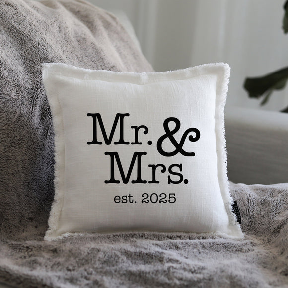 Pillow: Mr & Mrs. 2025 Pillow