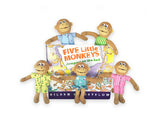 Five Little Monkeys Book by Eileen Christelow & Puppets