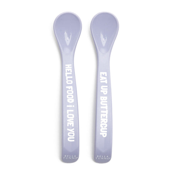 Bella Tunno Baby Spoon set: Eat Up Buttercup & Hello Food i love you