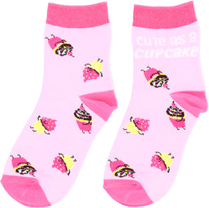 Socks: Youth Crew: Cute as a Cupcake  Perfectly Paired