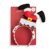 Lit Santa Down Chimney Headband