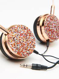 Crystal Glitter Unicorn Shaped  Headphones