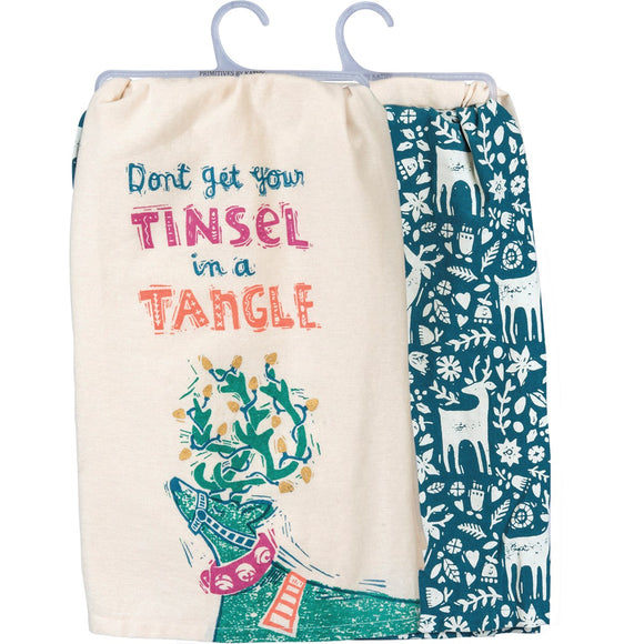Tea Towel-Don't Get Your Tinsel In A Tangle