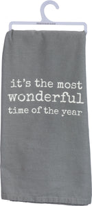 Tea Towel-It's The Most Wonderful Time Of The Year