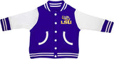 Varsity Children's Jacket: LSU Purple White Logo