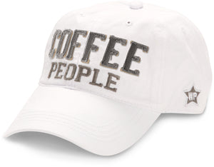 Coffee people baseball hat white