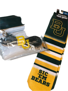 Baylor University Game Day Socks