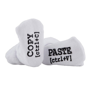 Infant Silly Socks: "COPY/ PASTE (CTRL-C)"