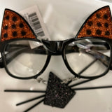 Cat sequin glasses with nose Halloween