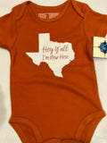 Texas themed baby snap onesie (UT)