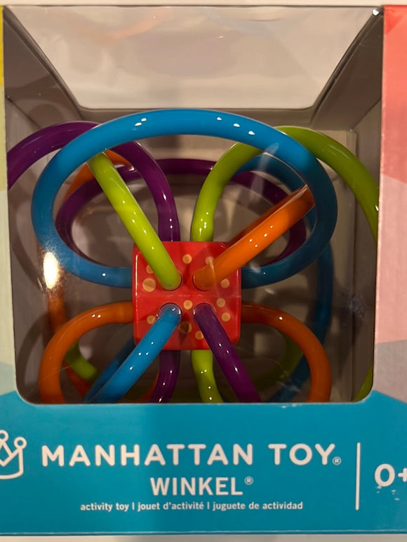 Manhattan Toy Winkel - Sonaglio a forma di ape e massaggiagengive sensoriale Manhattan Toy Winkel - Sonaglio a forma di ape e massaggiagengive sensoriale