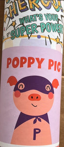 Poppy pig PAINT BY NUMBER KIT BY PINK PICASSO