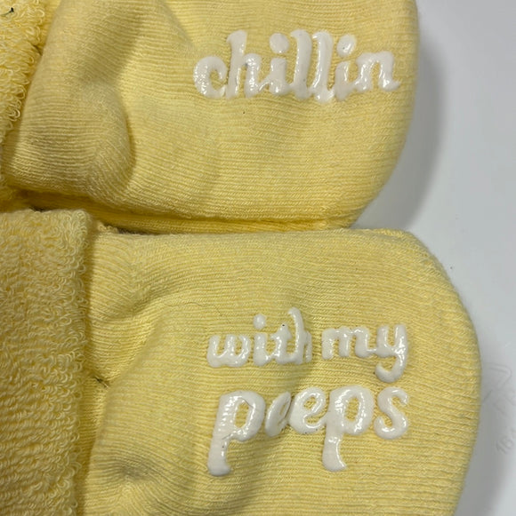 Infant socks: “Chillin With My Peeps
