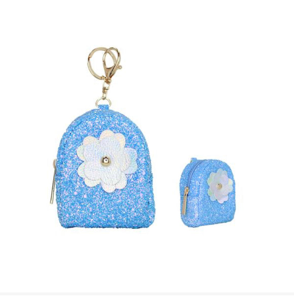 Flower Coin Bag Keychains