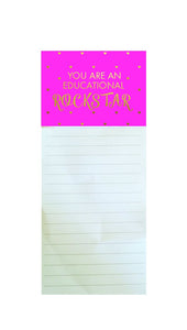 You Are An Educational Rockstar Stationery Notepad
